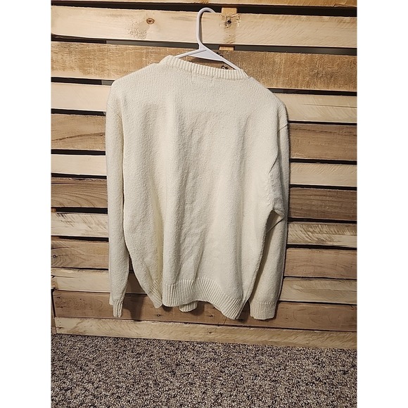 Alfred Dunner Embellish long sleeve sweater White mirror Gems+Tiny Pearls  Large - Picture 7 of 10